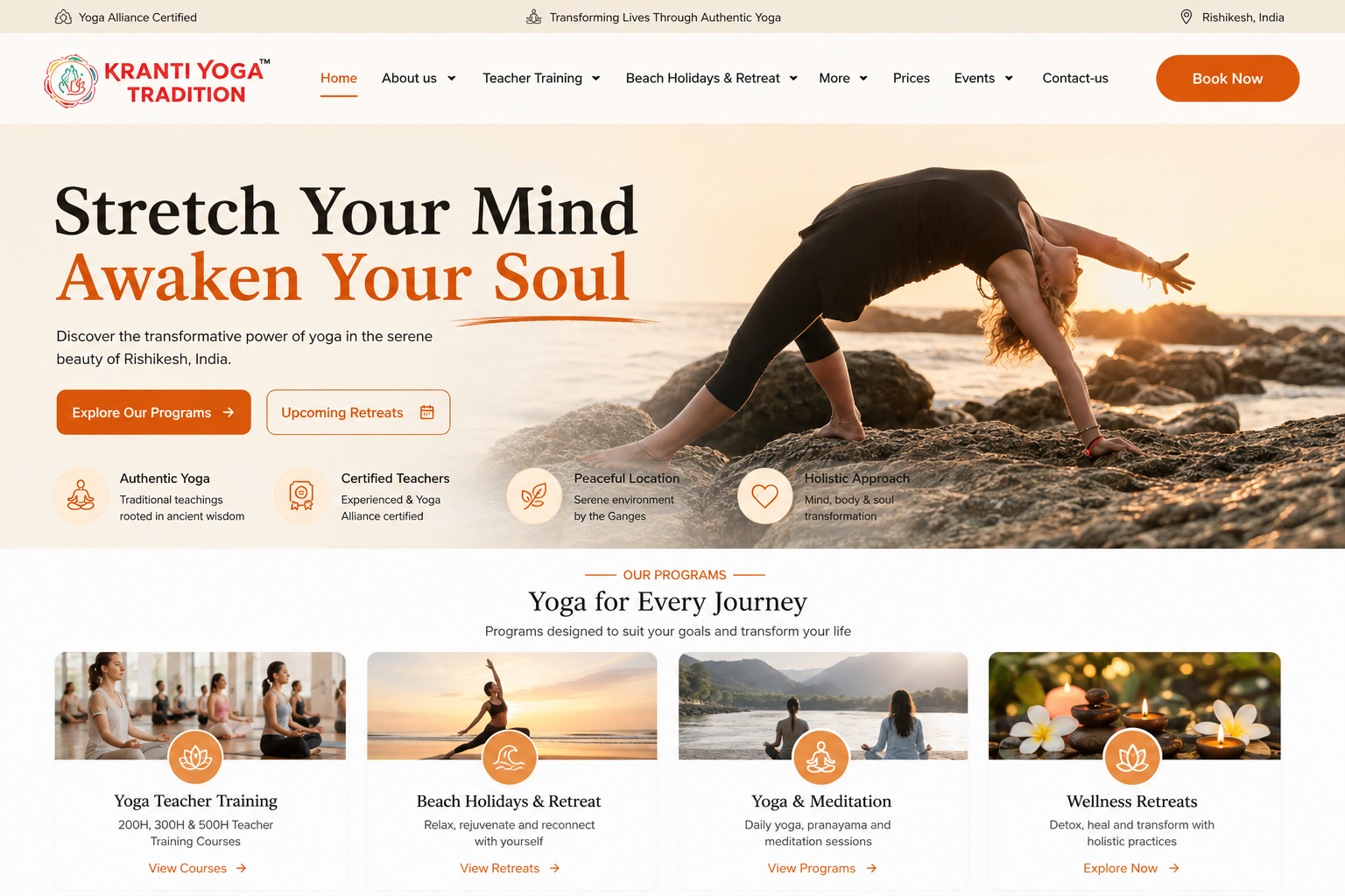 Kranti Yoga Website